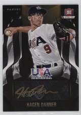 2015 Panini USA Baseball Black Gold Signatures 39/49 Hagen Danner #7 Auto 0r3