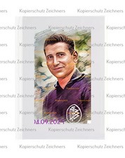 Helmut Rahn--A36--Geschenkkarten-Umschlag mit Herzverschluss