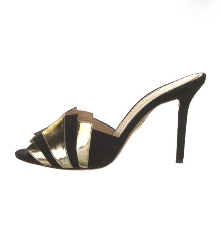 Charlotte Olympia Gold Heels- Charlotte Olympia