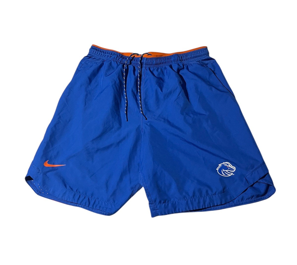 Nike Boise State Broncos Shorts Men's XL Dri-Fit Royal Blue & Orange Football