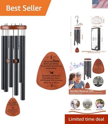Weather-Resistant Memorial Wind Chimes - Beautiful Remembrance Gift Outdoors
