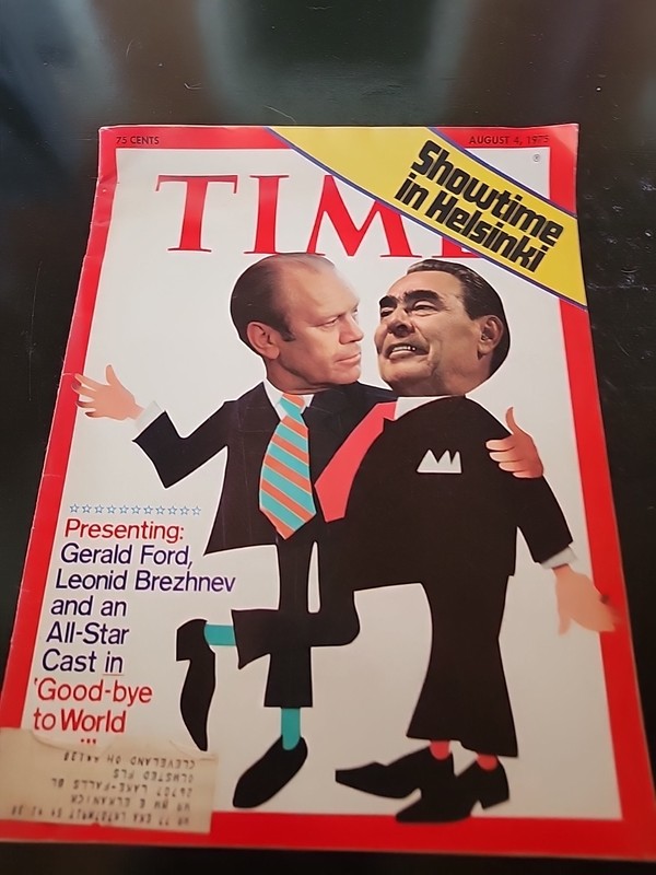 TIME MAGAZINE August 4 1975 Showtime in Helsinki
