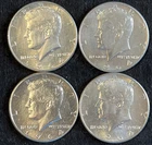 1964 (4) Kennedy Half Dollar Set AU Brilliant Lustrous Fast 🏁Shipping