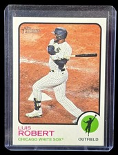 2022 Topps Heritage #295 Luis Robert Team and Name Color Swap Variation SP 🔥