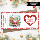 Personalised Christmas Scratch Off Ticket Surprise Reveal Concert Holiday