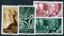 &Auml;QUTORIALGUINEA FERNADO POO 1960 184-187 ** POSTFRISCH TADELLOS SATZ (I4015