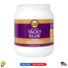 Tacky Glue 64oz - Fast-Drying, Strong Adhesive for All Crafting Needs