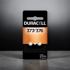 2x Duracell 377 376 AG4 SR626SW SR626 LR626 LR66 Silver Oxide Watch Battery
