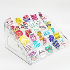 Card Display Stand, Acrylic Risers Greeting Card Display Sticker Holder, 7-Ti...