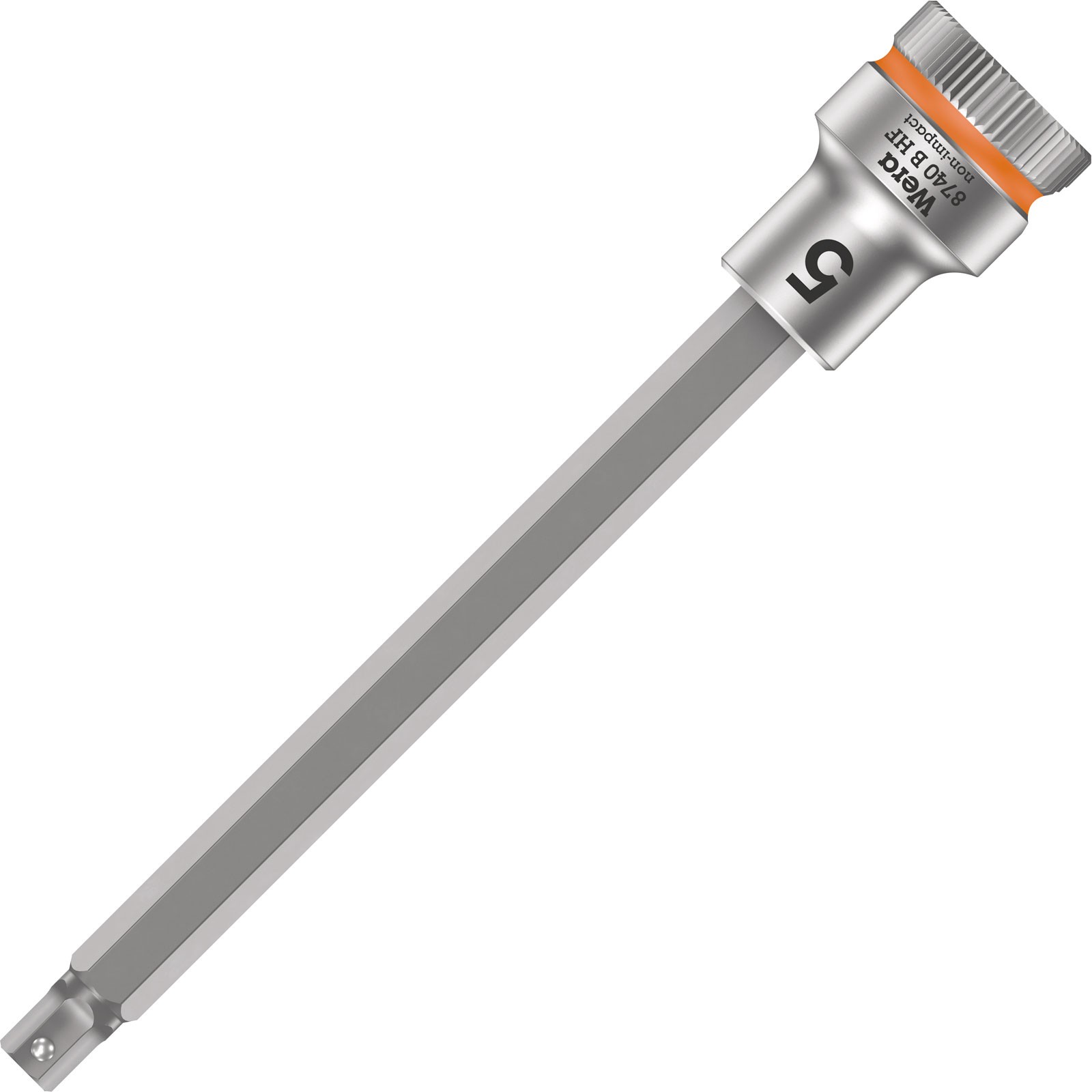 Wera 8740 B HF Zyklop In-Hex 3/8"" Bit-Socket 5 x 107mm