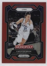 2024 Panini Prizm Monopoly WNBA Red Prizm /99 Kayla McBride #61 04fu