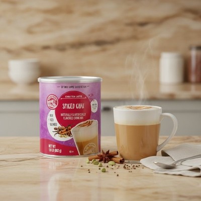 Spiced Chai Tea Latte Beverage Mix, 1.9 Pound (Pack of 1)