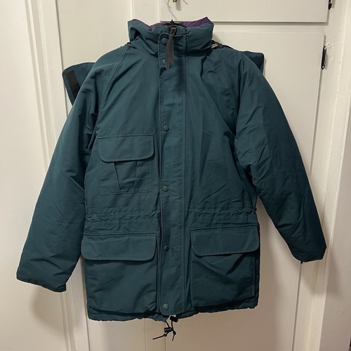 Vintage Eddie Bauer Premium Goose Down Ridge Line Parka Puffer Coat Men’s Small - Picture 1 of 11