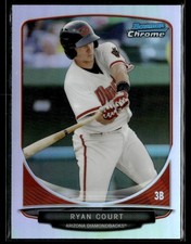 2012 Bowman Chrome Prospects Refractor Ryan Court South Bend Silver Hawks