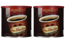 Tim Hortons Ground Coffee , 32.8oz Pack of 2 Cans, Imported from Canada 