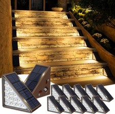 Solar Step Lights for Outside, 12Pack Solar Stair Lights Outdoor Waterproof IP67