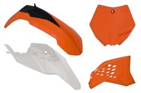 Rtech Plastikkit Passt An KTM SX 65 09-11 Orange/Weiß