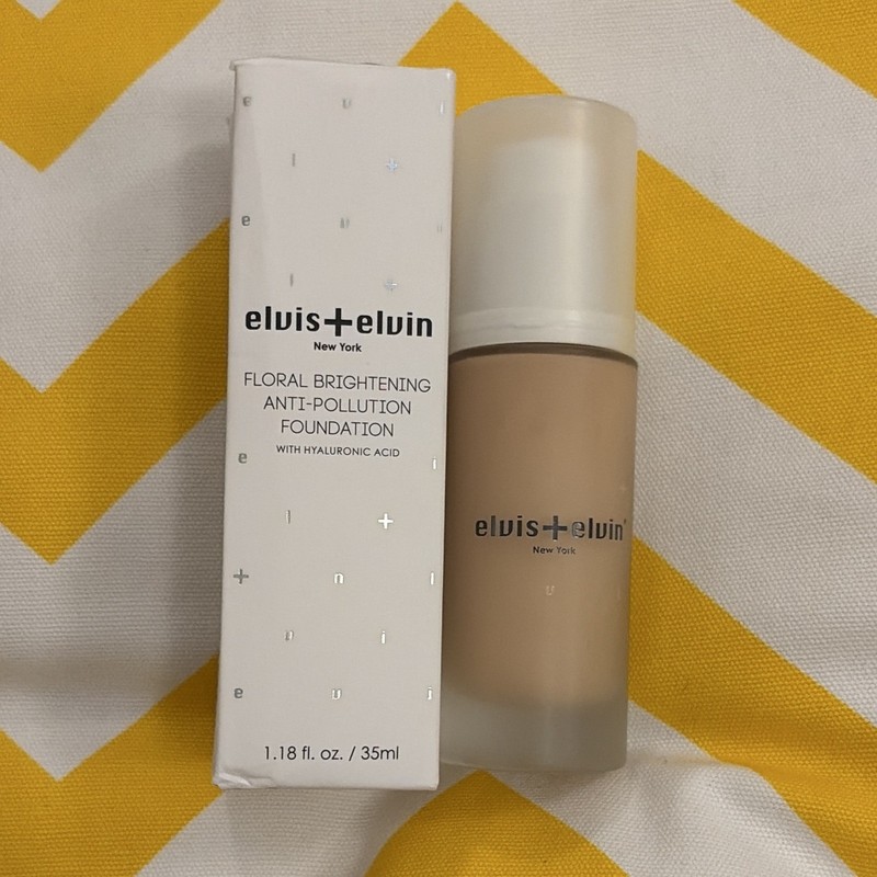 elvis+elvin Brightening Anti-Pollution Liquid Foundation Hyaluronic R80 1.18oz