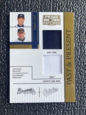 🔥1/1! JAVY LOPEZ 2005 DPP 2 COLOR GAME USED BRAVES JERSEY NUMBER #'D 08/110!🔥