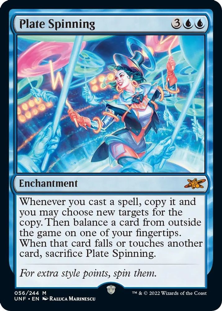 2022 Magic: The Gathering: Unfinity - Plate Spinning (#56, M, Near Mint)