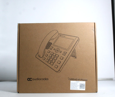 AudioCodes C455HD TEAMS-C455HD VoIP Office Phone w/ Handset & Stand - In Box