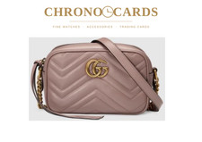 New Gucci GG Marmont Matelassé Crossbody Small Camera Bag Authentic in Box Pink