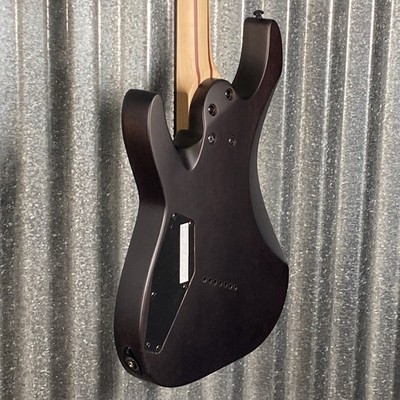 ESP LTD M-1007 7 String Multi Scale Flame See Thru Black Satin