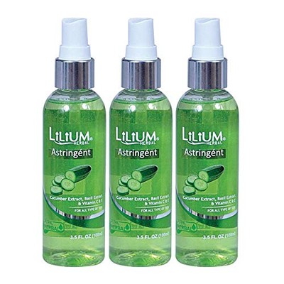 Lilium Gurken Haut Toner Für Hydrierte Haut 100ml Pro Set Mit 3 Stück