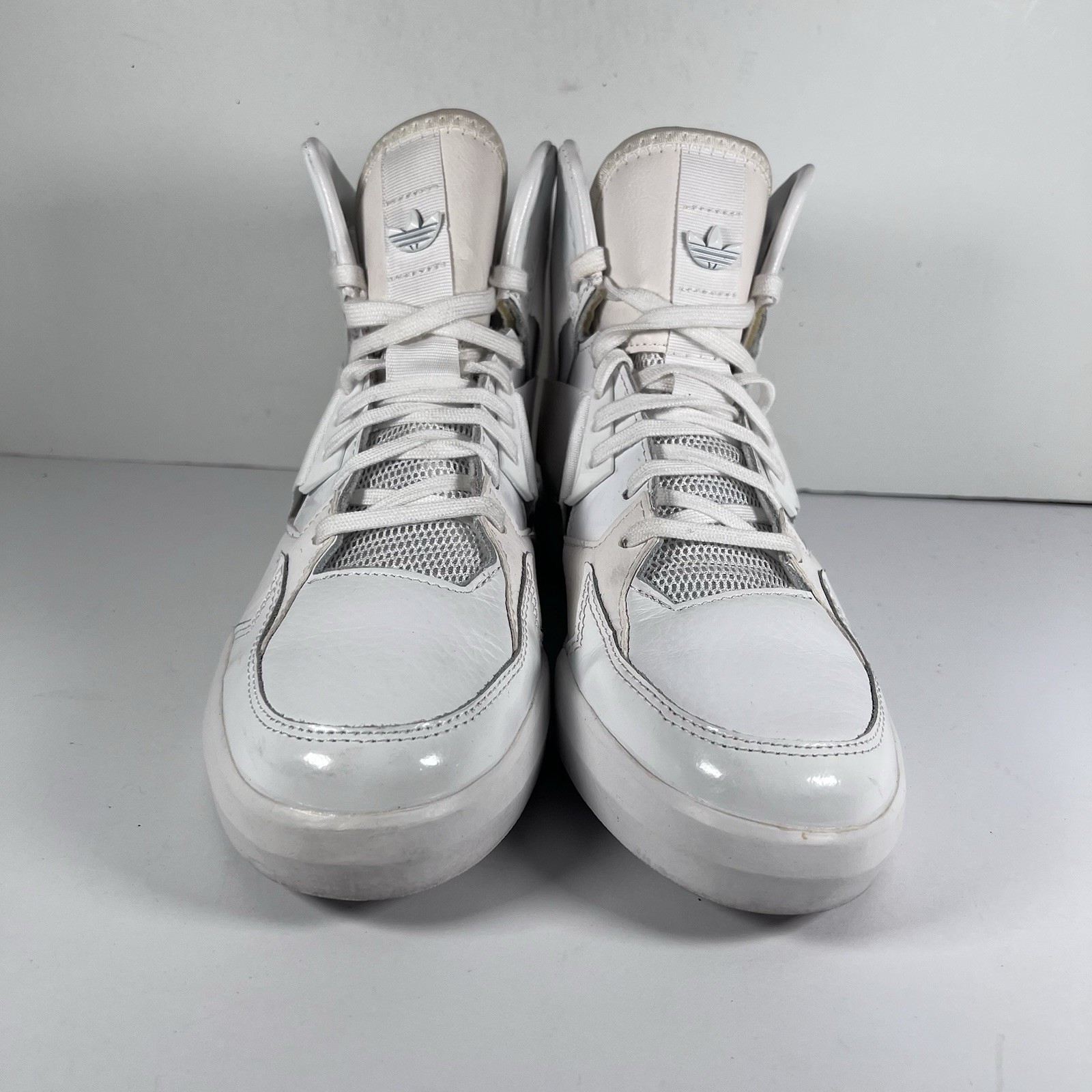 Adidas Originals C-10 Mid White Lace Up Basketball Shoes Sneakers Men's Size 6.5 thumbnail 2