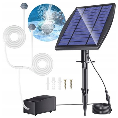 2.5W Solar Teichbelüfter Aquarium Sauerstoffpumpe Oxygenator Belüfter Luftpumpe