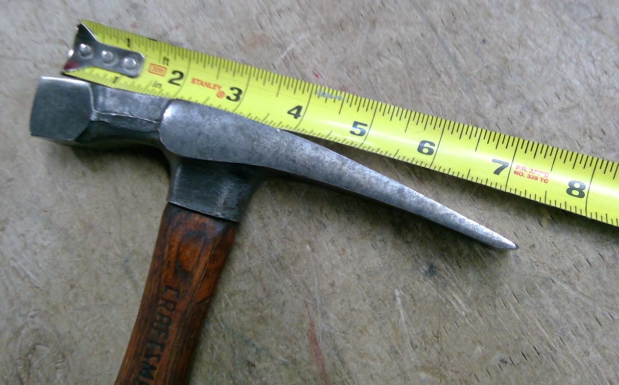 Vintage 16oz. Craftsman Masonry Hammer Stone, Mason, Brick Rock USA