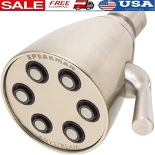 Anystream Brass Shower Head Adjustable 360 Degree Rain Flood Low Water Pressure