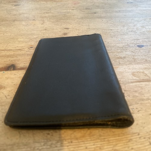 Vintage Filofax Slimline Personal Organiser Soft Black Leather Case Gold Logo - Picture 19 of 19
