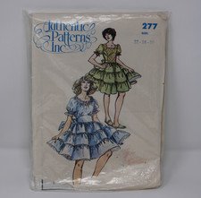 UNCUT Authentic Patterns Inc 277 Square Dance Dress 12 14 16 Sewing Pattern Rare