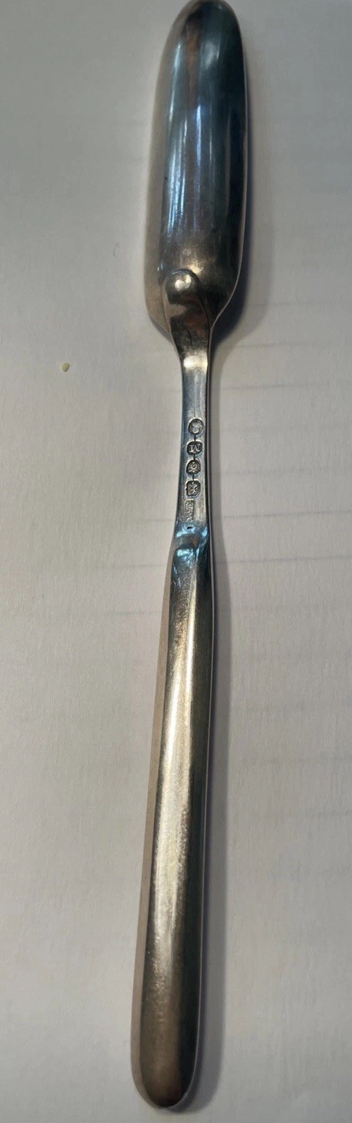 Sterling Silver Marrow Scoop 8.75” Long 1.5 Oz London 1800’s