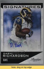 2014 Panini Prestige Signatures Black 1/5 Daryl Richardson #31 Auto READ f0v