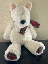 Mary Meyer Marshmallow Zoo Plush Stuffed Animal 13" Plaid Feet Hands Very Soft