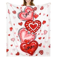 Valentine's Day Blanket 50  x 60  Red Heart Blanket Valentine Heart