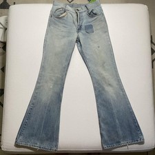 Vintage Gap Jeans 28x32 Blue Bell Bottom Flare Talon Zip Broken Zipper 70s READ