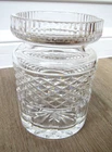 VINTAGE WATERFORD CRYSTAL HONEY CONDIMENT JAR CASTLEMAINE DIAMOND CUT 4" CUP
