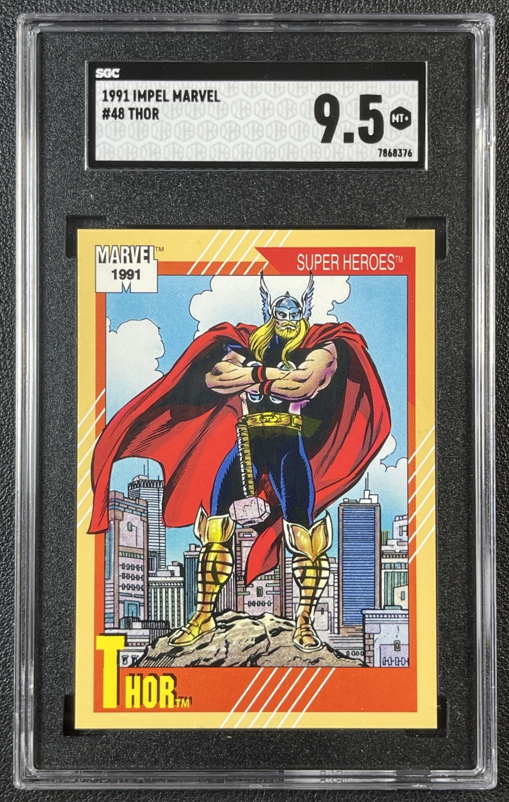 THOR SGC 9.5 1991 IMPEL MARVEL UNIVERSE SERIES II #48