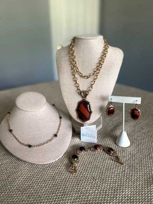 Barse Bronze Tiger Eye 4 Piece Coordinating Set