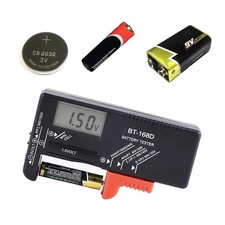 Digital Battery Tester Checker for AA AAA C D 9V 1.5V Button Cell Batteries US