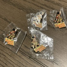 2001 Dewar's Rocks Lapel Pin Set Of 4 Highlander Guitar Scotch Whiskey Brooch X