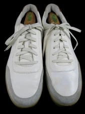 Allen Edmonds "LIAM" Men's Lace Up Leather Sneakers 11 D White  (653N)