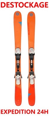 Occasion Ski Kinder BLIZZARD RUSTLER 119 cm Orange Alpin Ski mit Bindungen