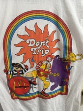 Free And Easy “Don’t Trip” McDonald’s Collab Graphic Tee Size Large Made In USA