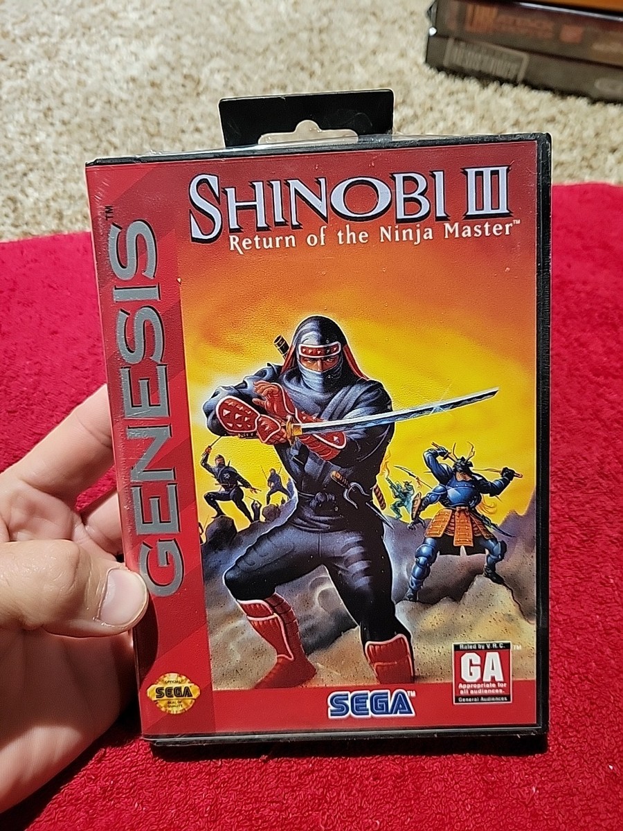 NOS Factory Sealed Shinobi III 3: Return of the Ninja Master Sega