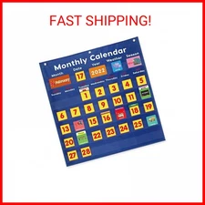 Monthly Calendar Pocket Chart Classroom,Monthly & Weather Pocket Chart,Monthly C