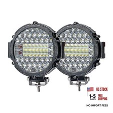 7 Inch Round Led Off Road Lights 201w 10000lm Led Work Lights Pack Of 2 Black 7 Inch Round Led Off Road Lights 201w 10000lm Led Work Lights Pack Of 2 Black